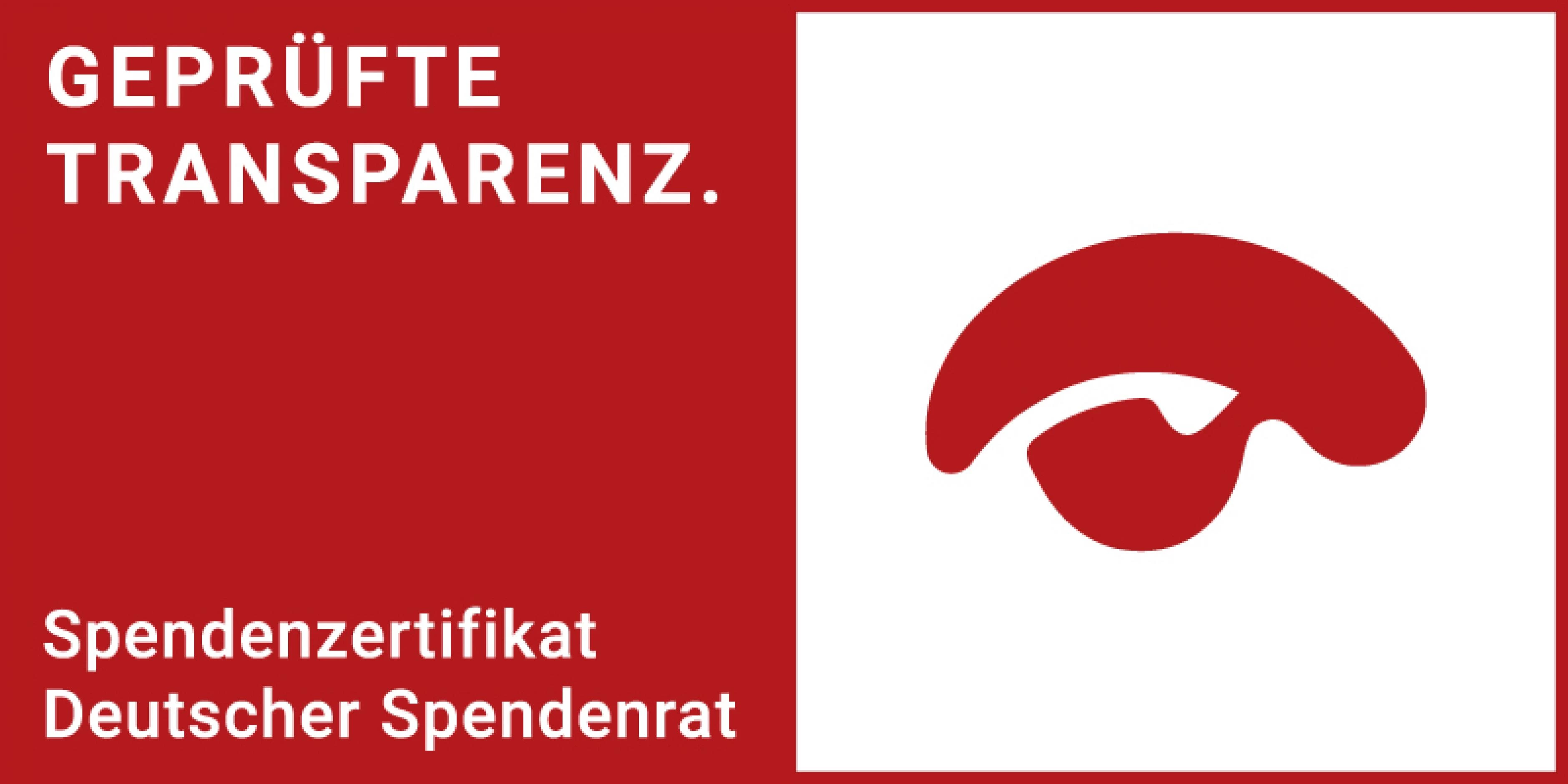 Offizielles Spendenzertifikat des Deutschen Spendenrats. Geprüft wurde die Transparenz im Umgang mit Spenden im CJD.